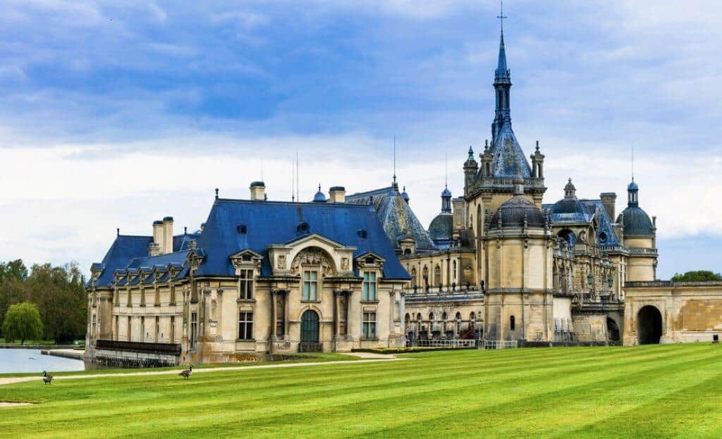 top French medieval castles in France Chateau de Chantilly