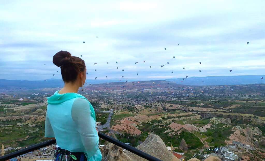 best cappadocia tours from istanbul me watching the hot air balloons