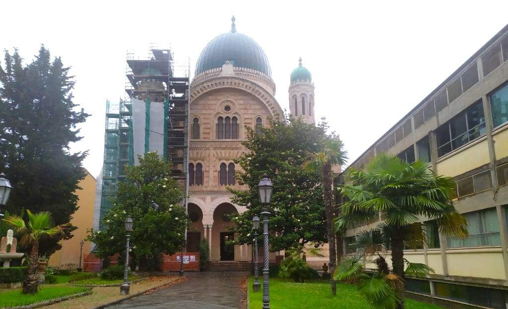 Jewish Synagoge in Florence under reconstruction