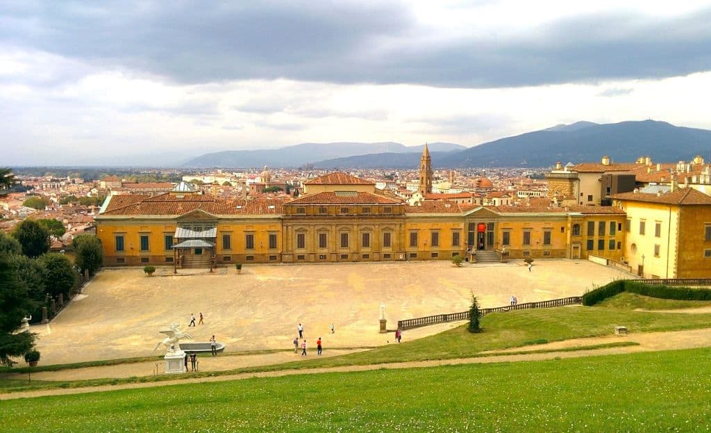 Palazzo Pitti in Florence with garden views