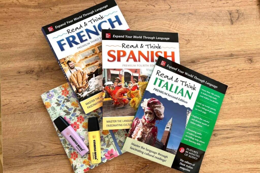 read and think spanish french italian best foreign language magazines for beginners
