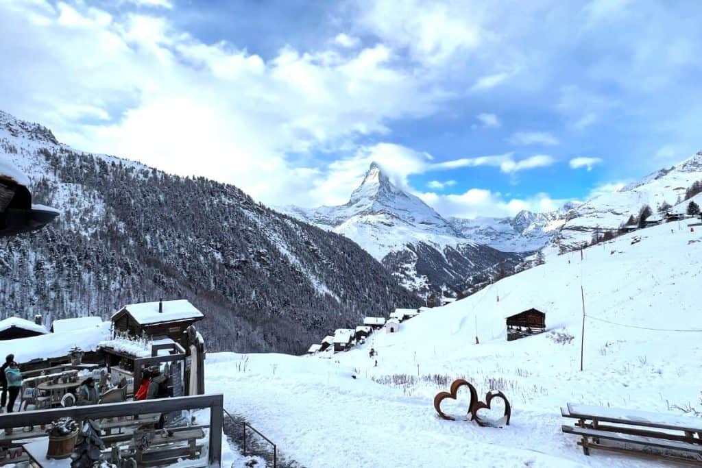 Findeln and fonue Chez Vrony