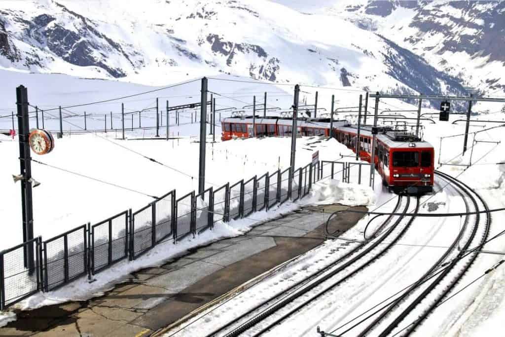 getting around Zermatt in winter