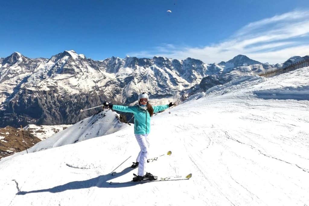 skiing in Schilthorn Jungfrau region
