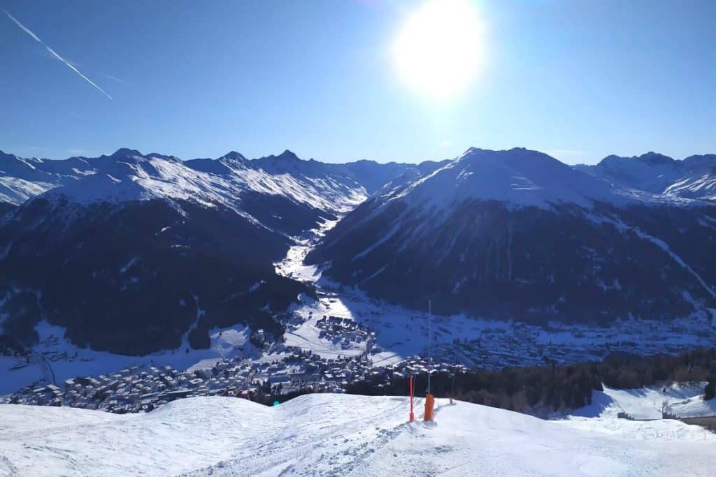 skiing in Switzerland Arosa ski resort