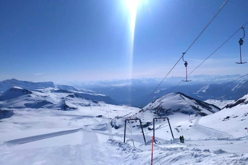 skiing in Switzerland Flims Laax slopes