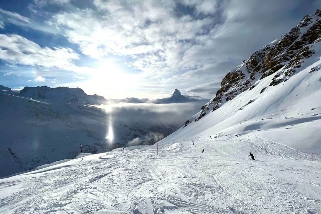 skiing in Zermatt Rothorn - Blauherd