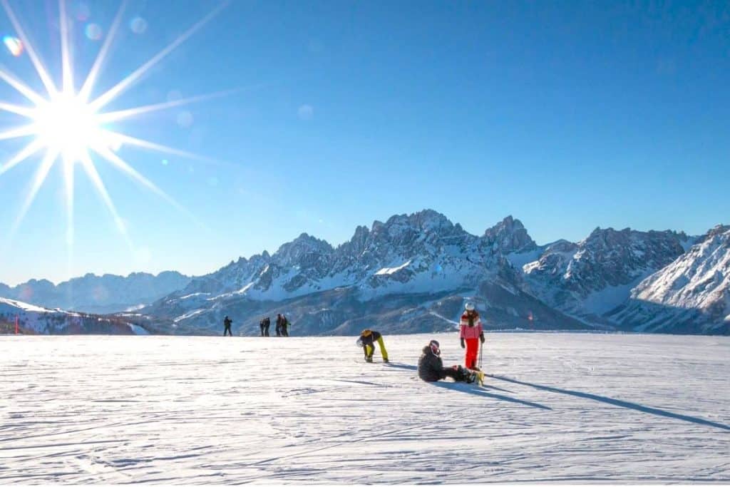 Alpe di Lusia skiing