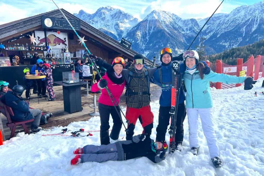 Dolomites in winter temperatures and weather