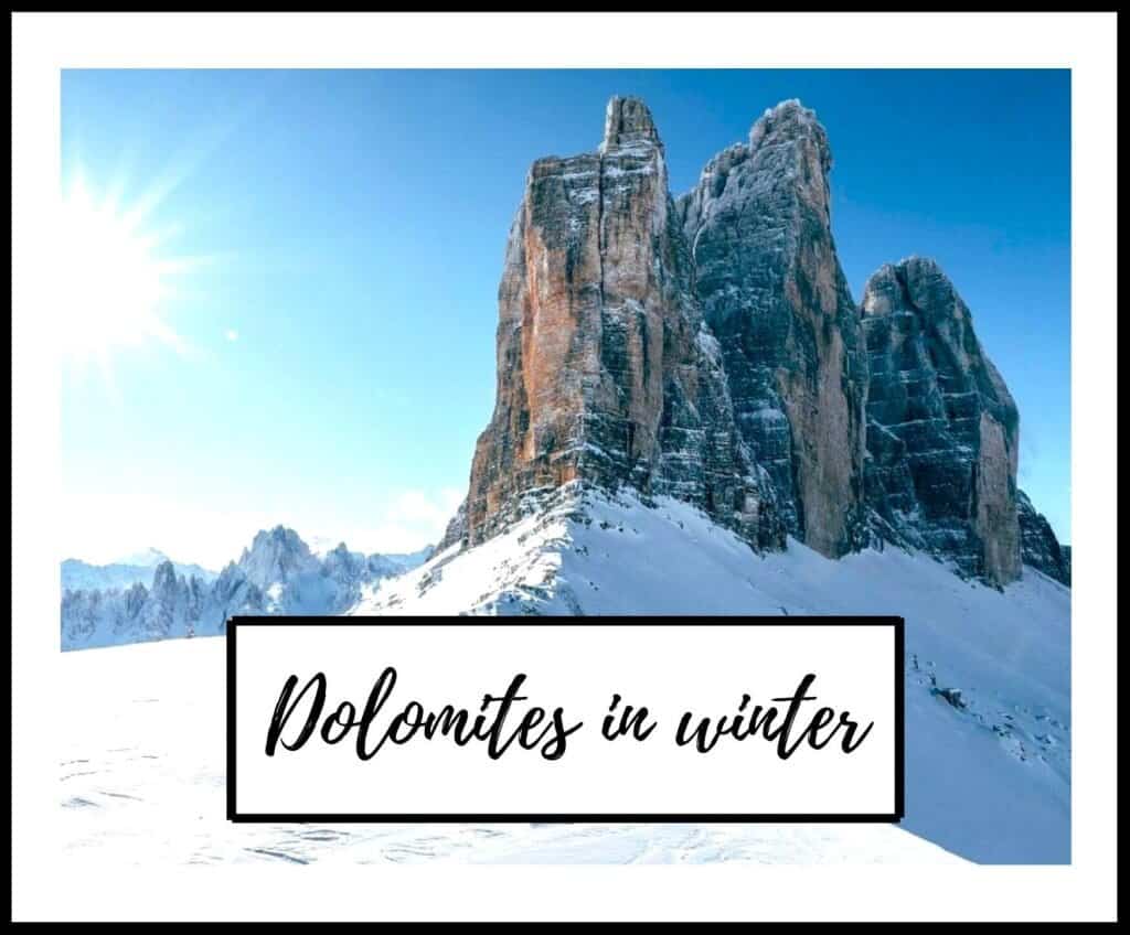 Dolomites in winter travel workshop