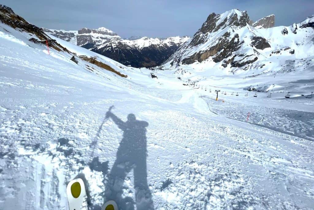 Val di Fassa skiing in the Dolomites