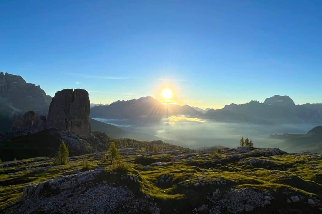 best hikes in the dolomites 5 torri rifugio scoiattoli