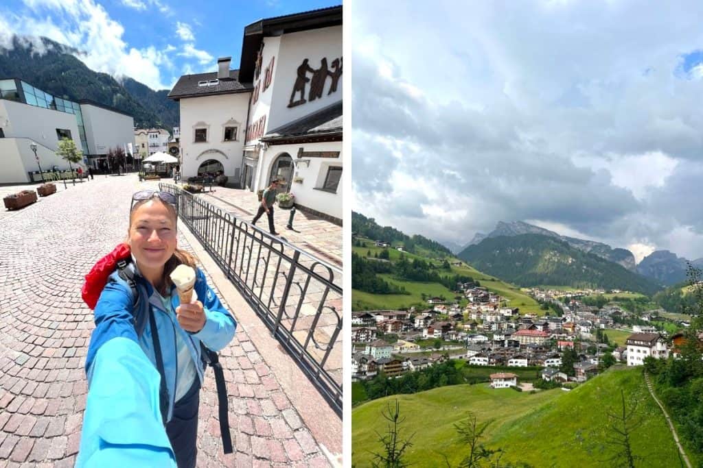dolomites in summer exploring towns ortisei