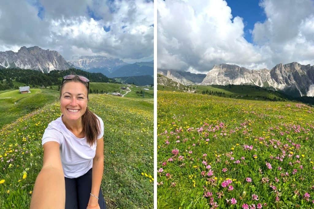 dolomites in summer val gardena seceda