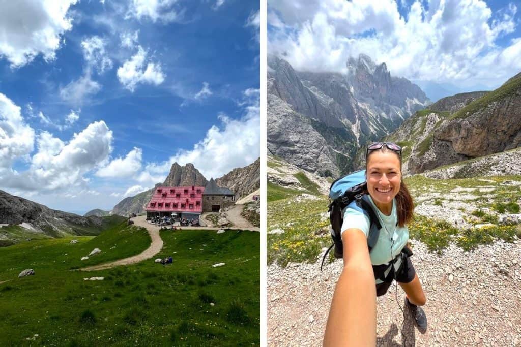rifugio alpe di tires hike from alpe di siusi