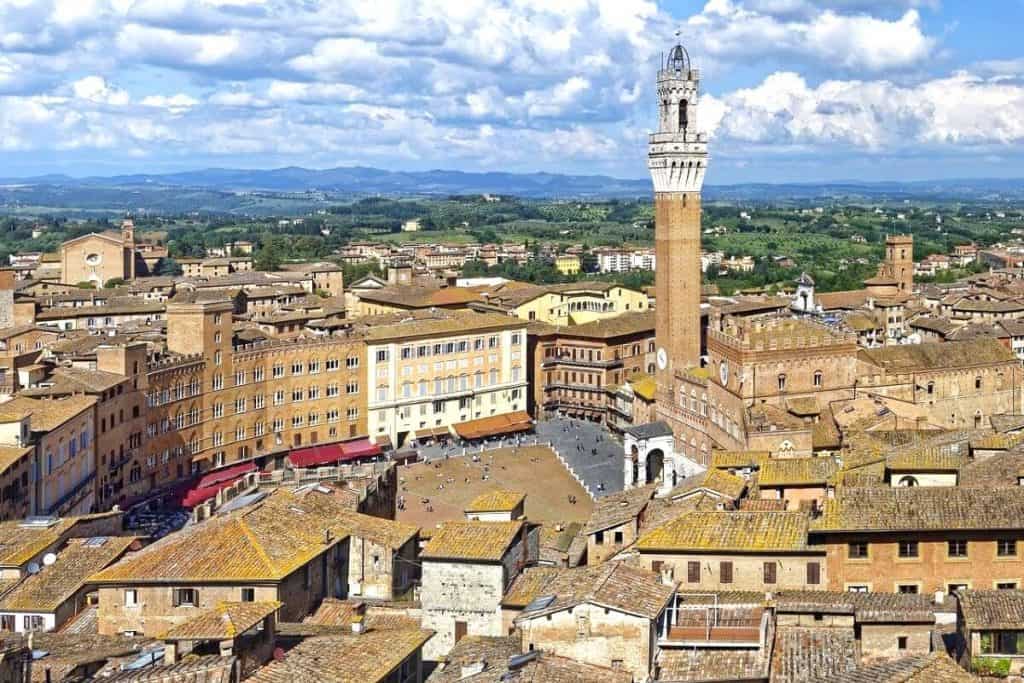 Siena and piazza del campo