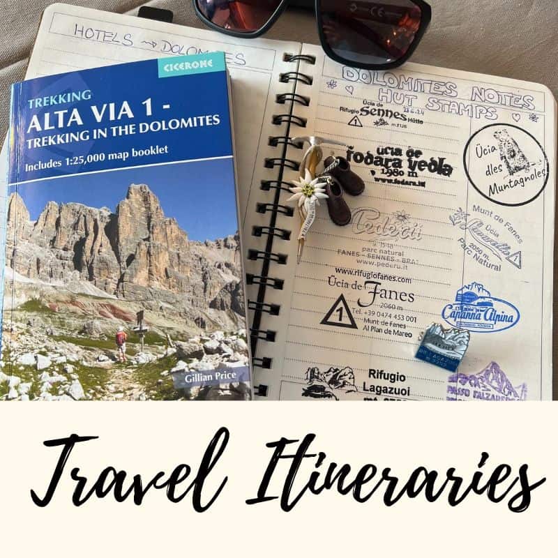 travel itineraries planning